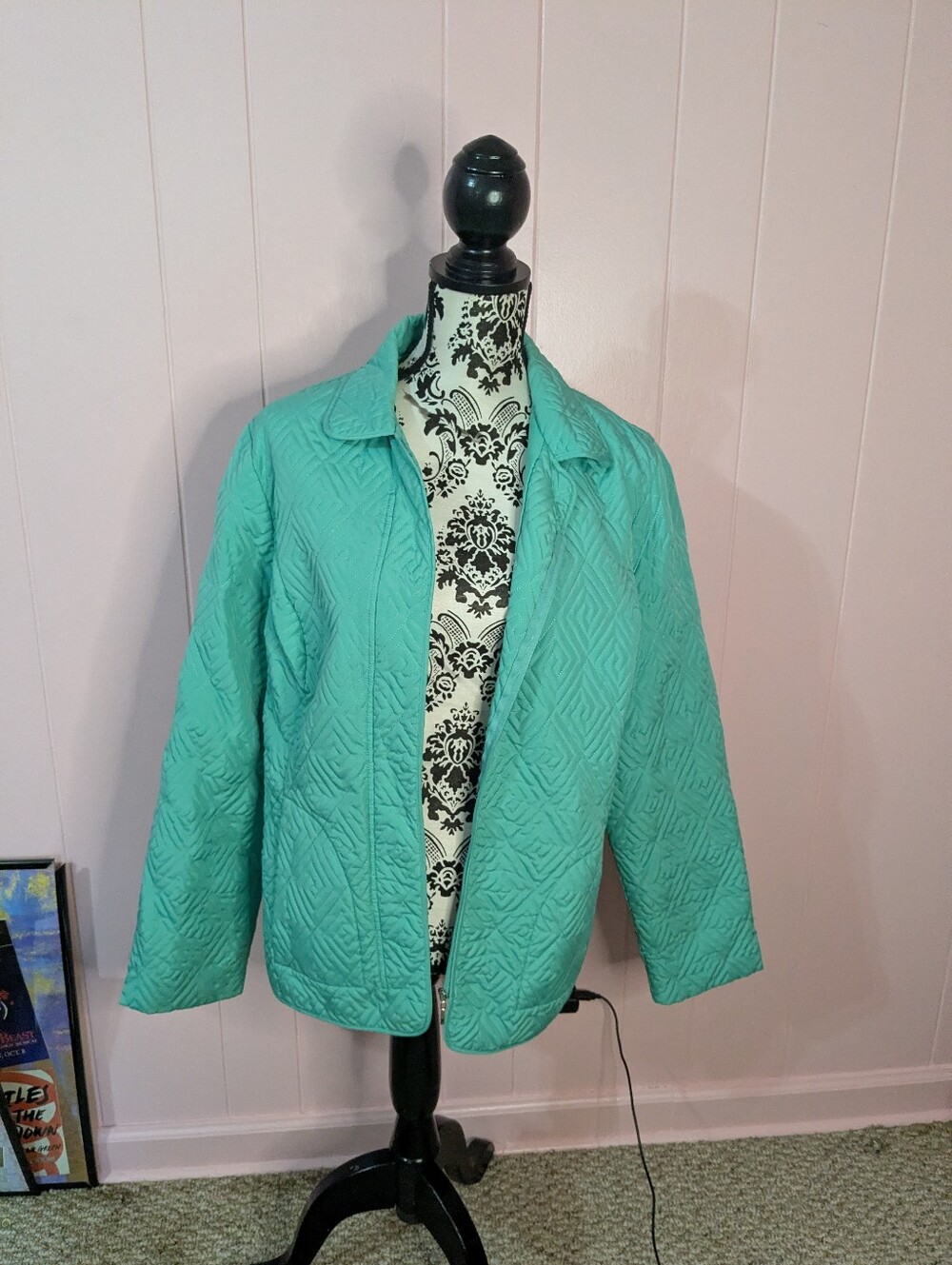 teal jacket